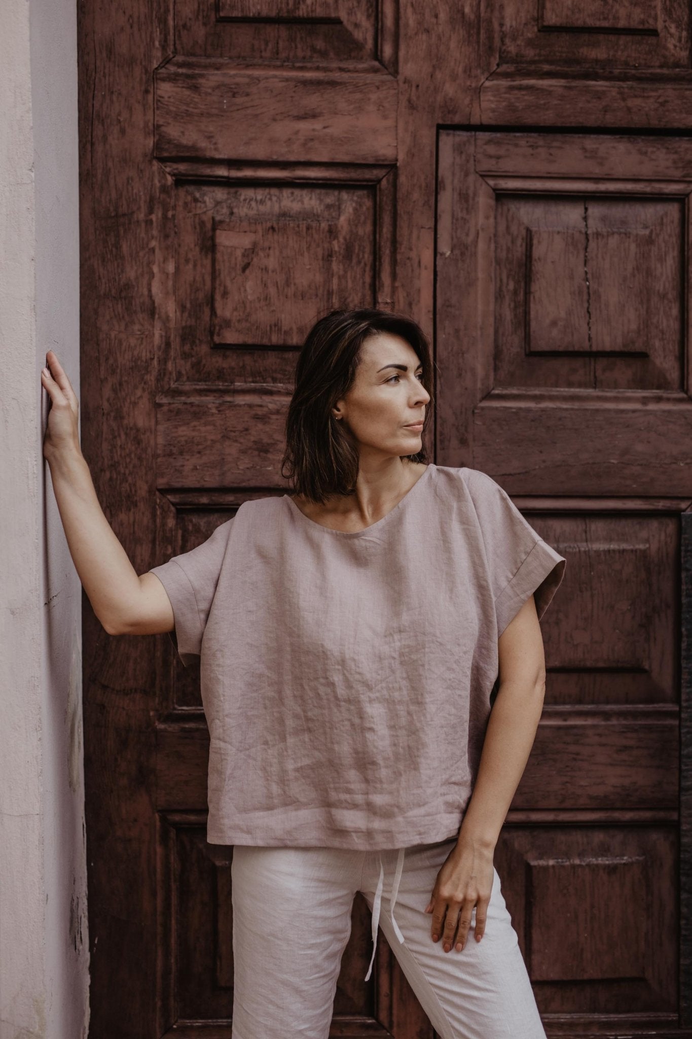 Linen top Porto - Linanden