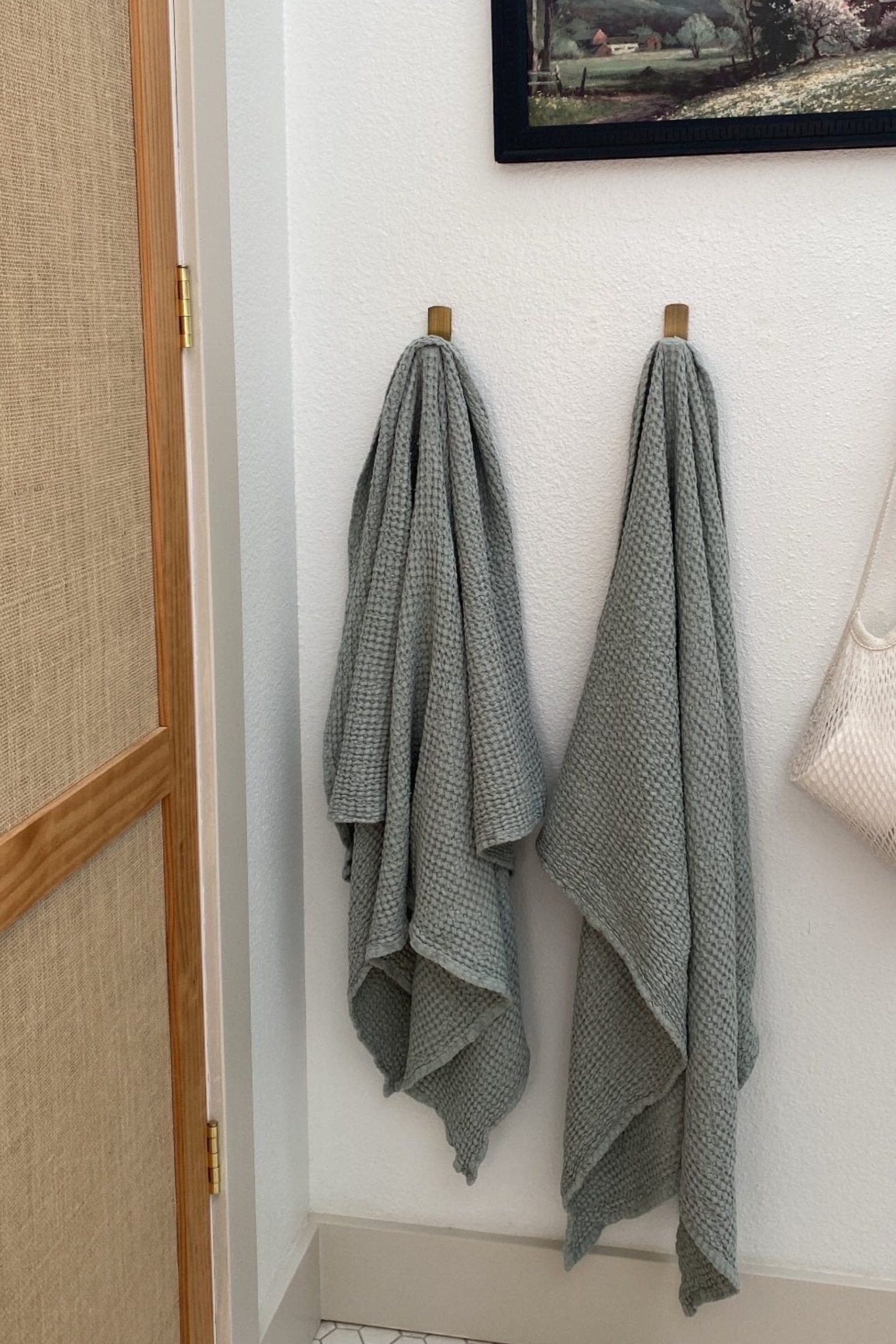 Linen waffle bath towel - Linanden