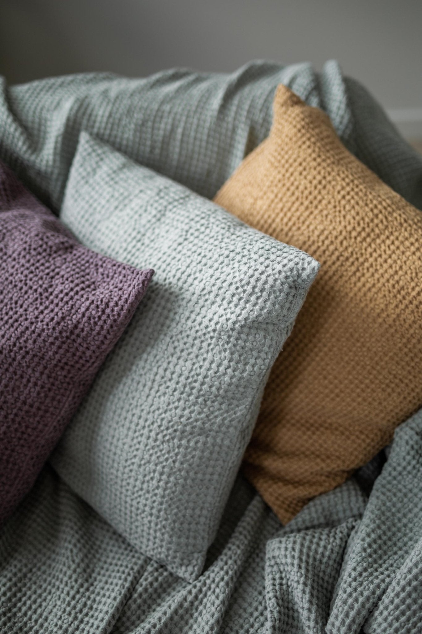 Linen waffle pillowcase - Linanden