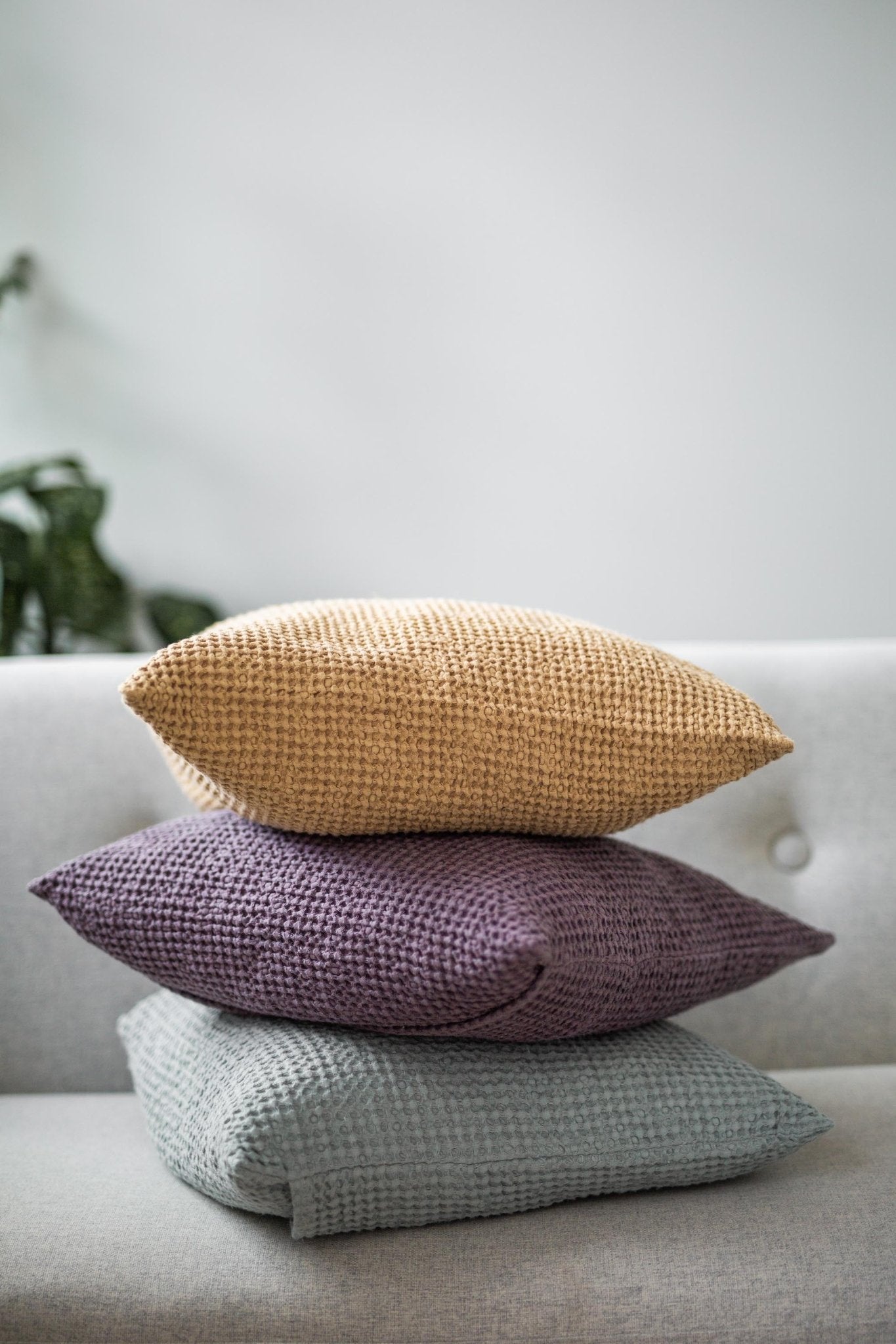 Linen waffle pillowcase - Linanden