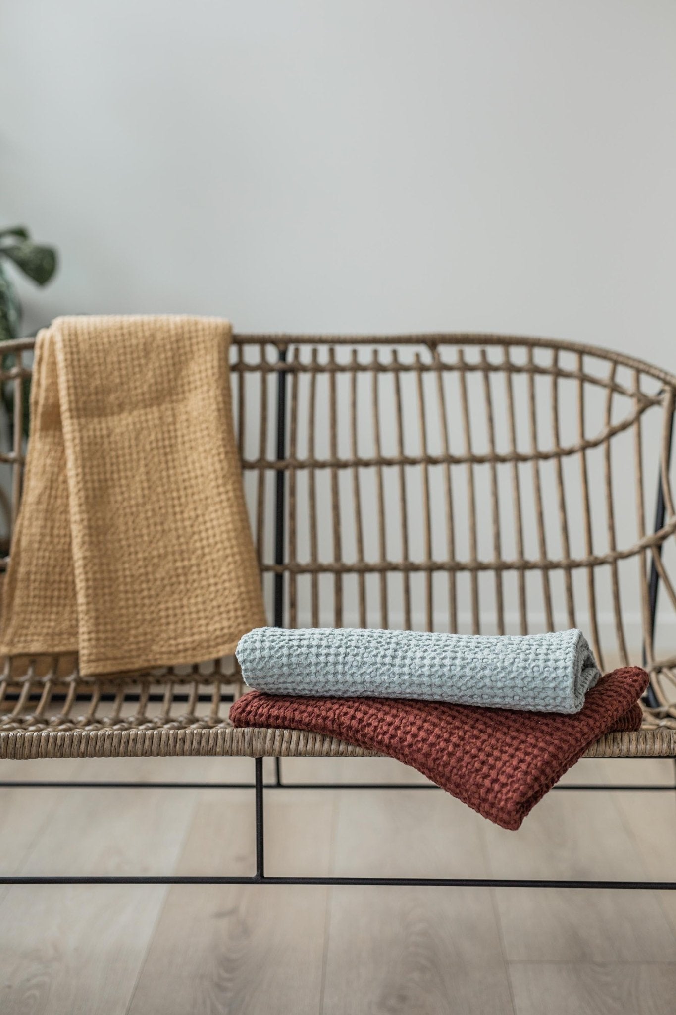 Linen waffle towel set - Linanden