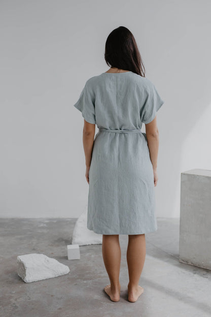 Linen wrap dress OLIVIA - Linanden