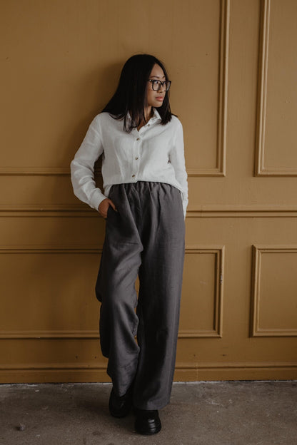 Oulu super long linen pants - Linanden