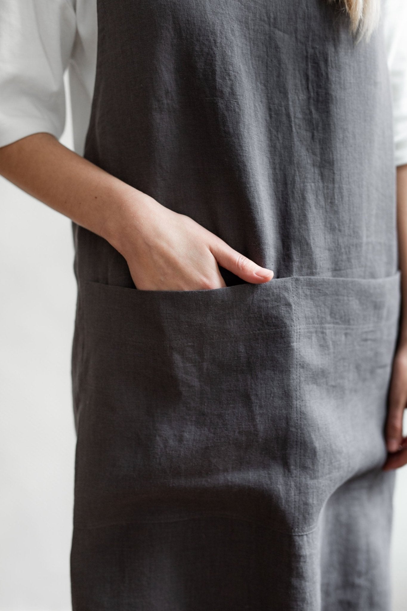 Pinafore linen apron - Linanden