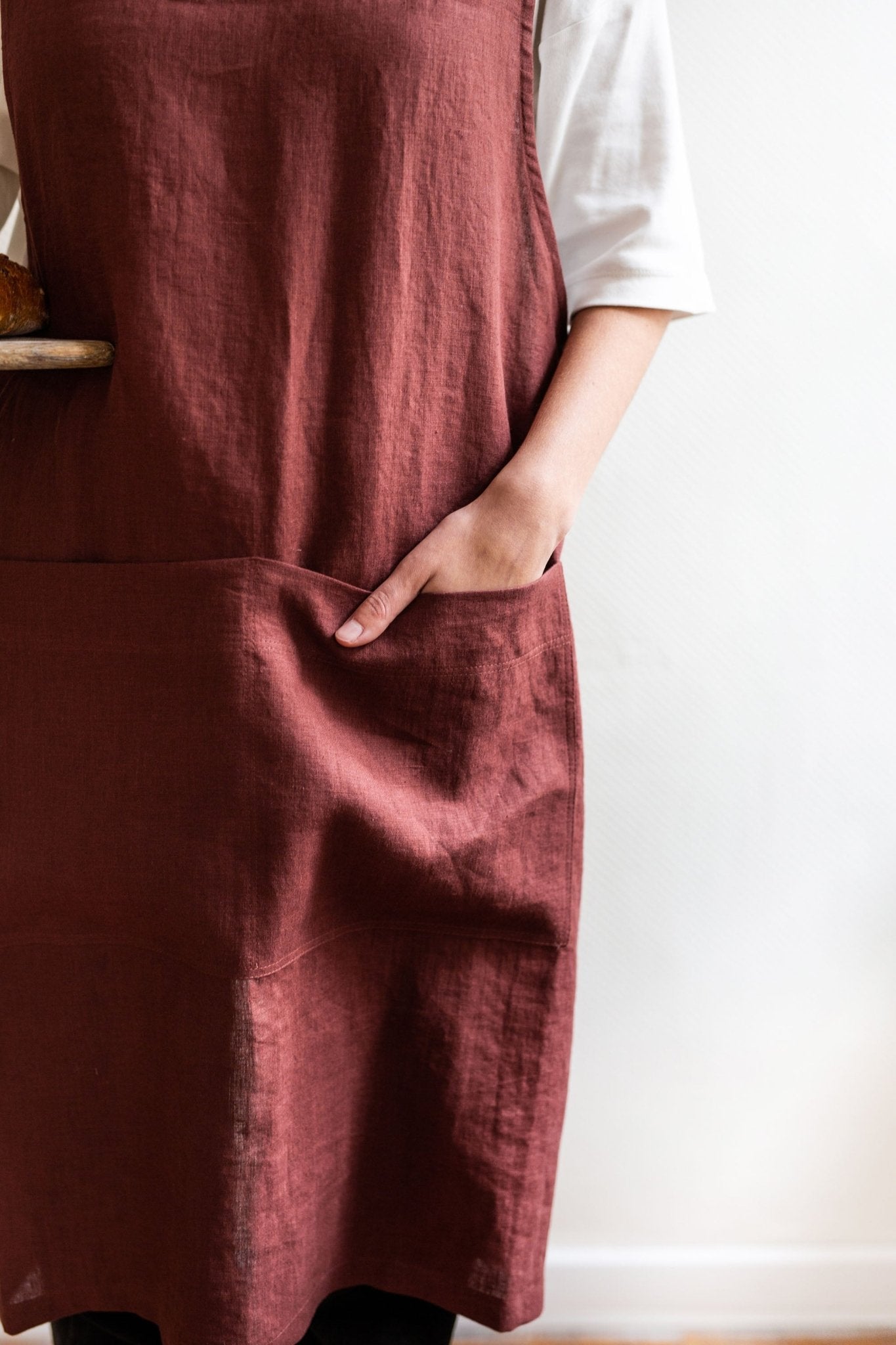 Pinafore linen apron - Linanden