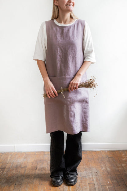 Pinafore linen apron - Linanden