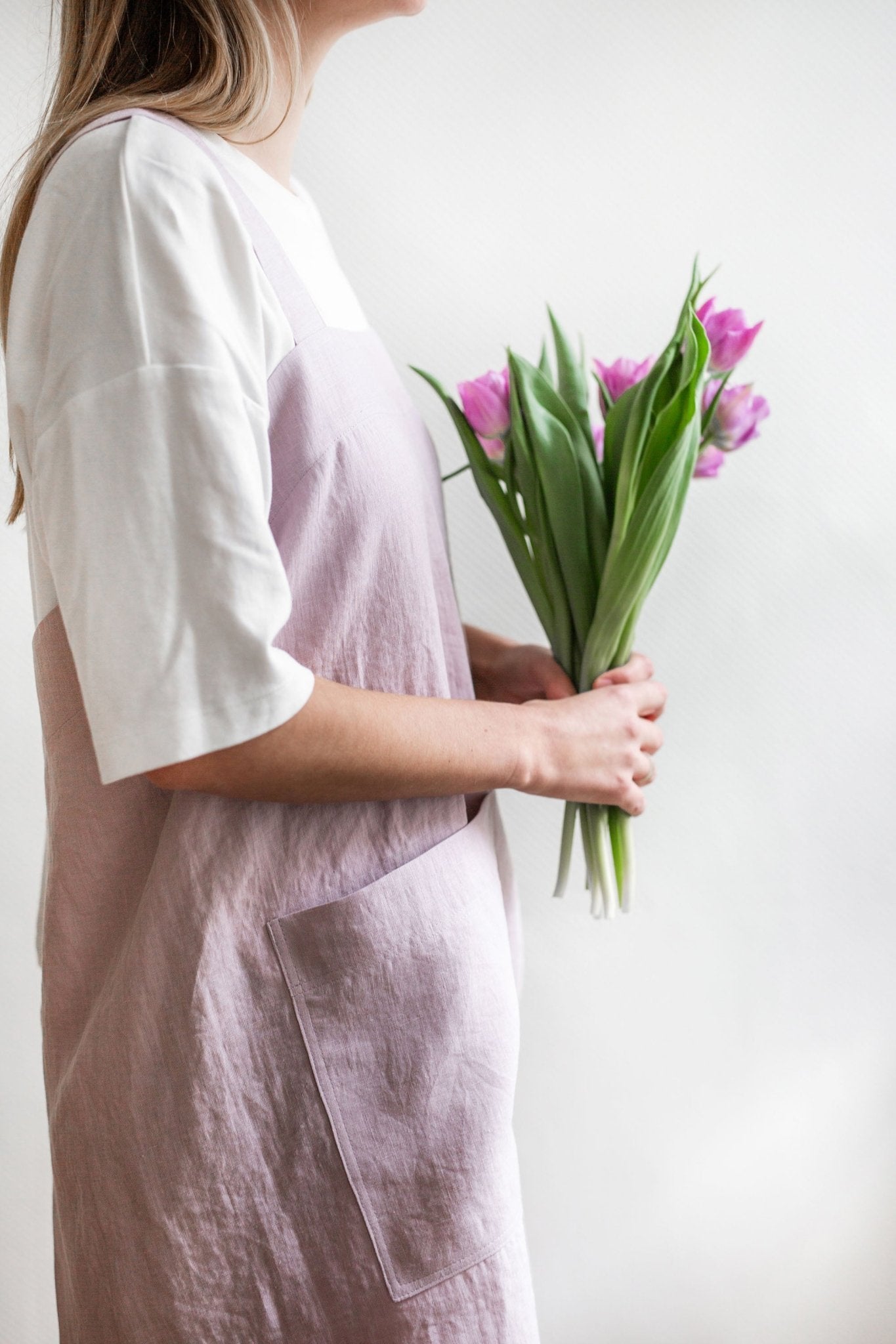 Pinafore linen apron - Linanden