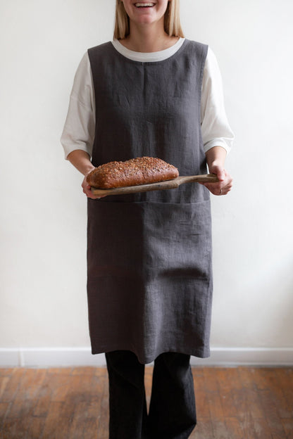 Pinafore linen apron - Linanden