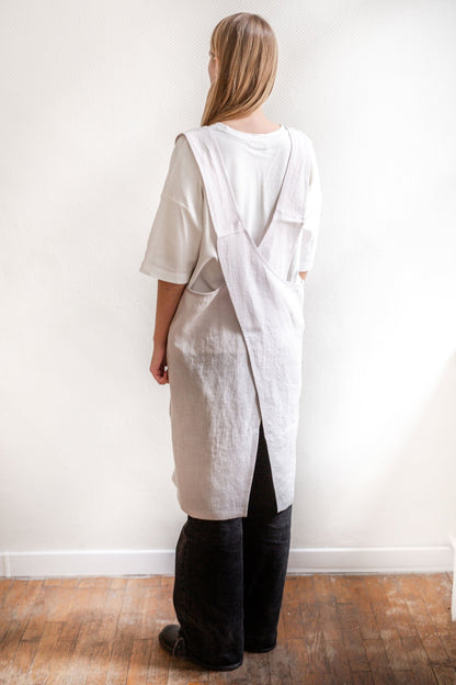 Pinafore linen apron - Linanden