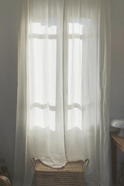 Rod pocket linen curtain - Linanden