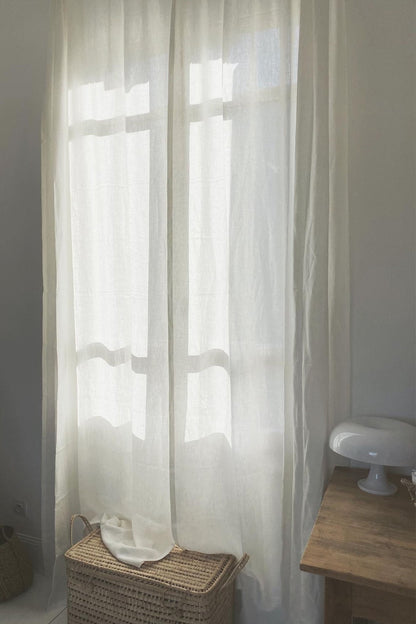 Rod pocket linen curtain - Linanden