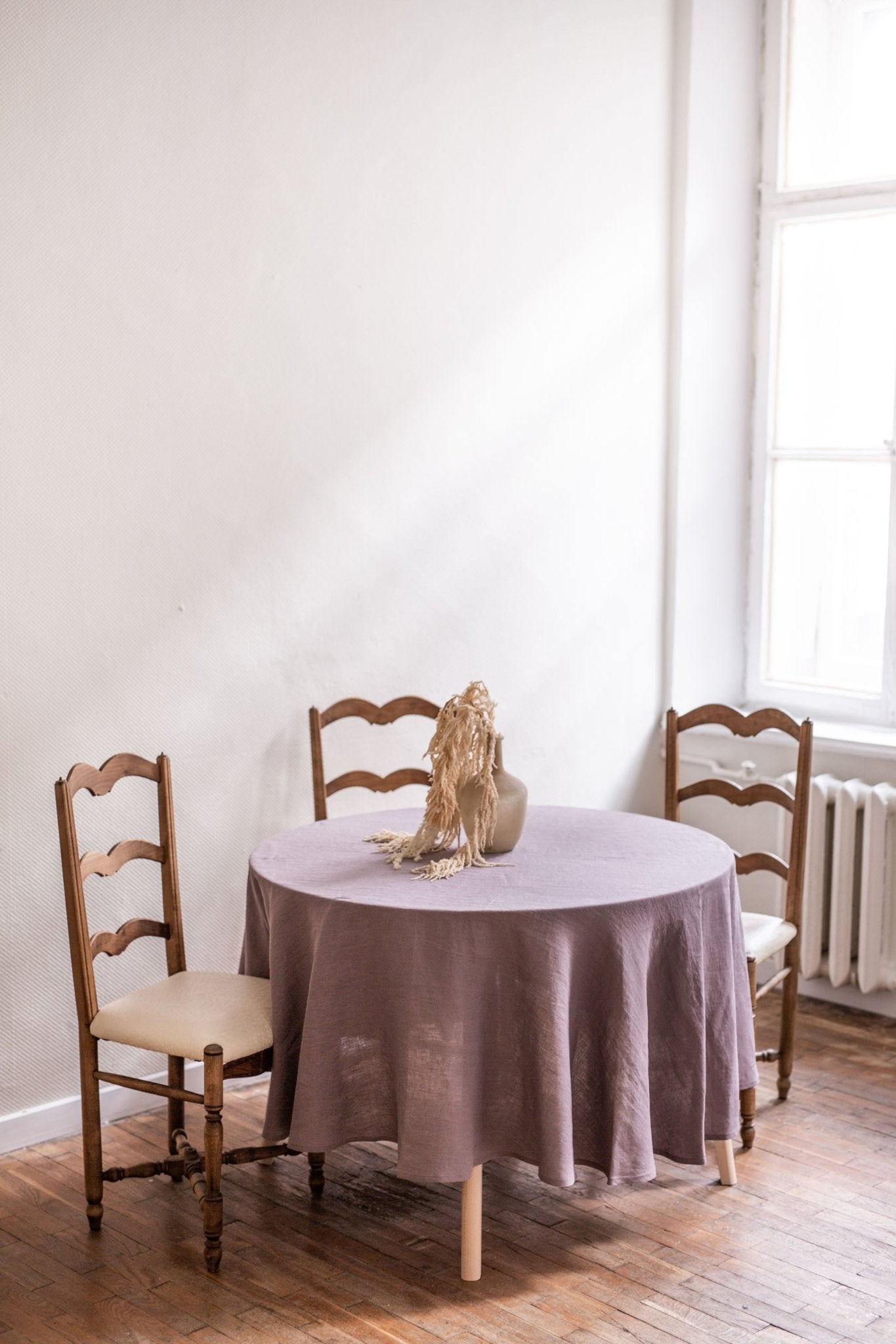 Round linen tablecloth - Linanden
