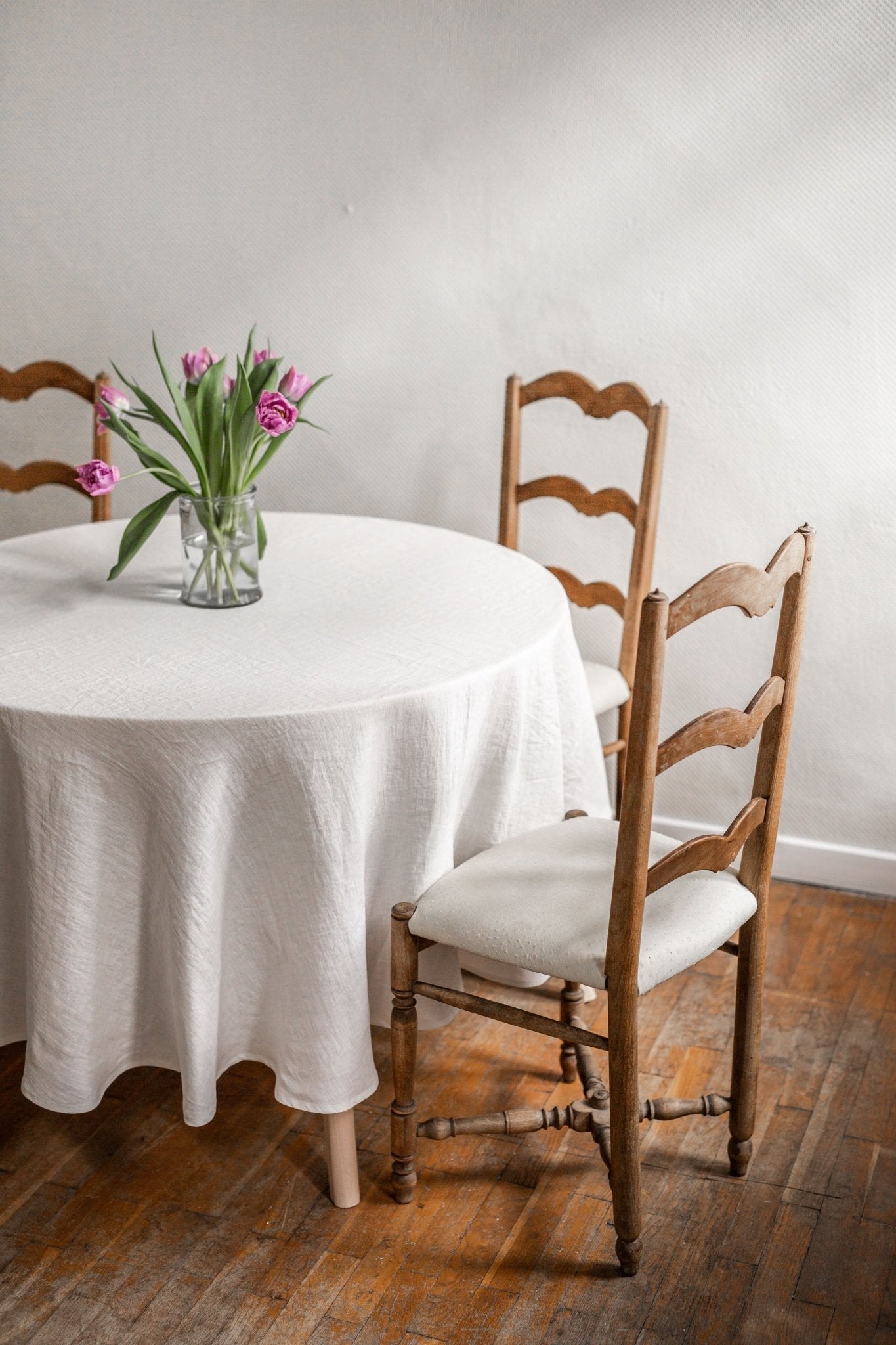 Round linen tablecloth - Linanden