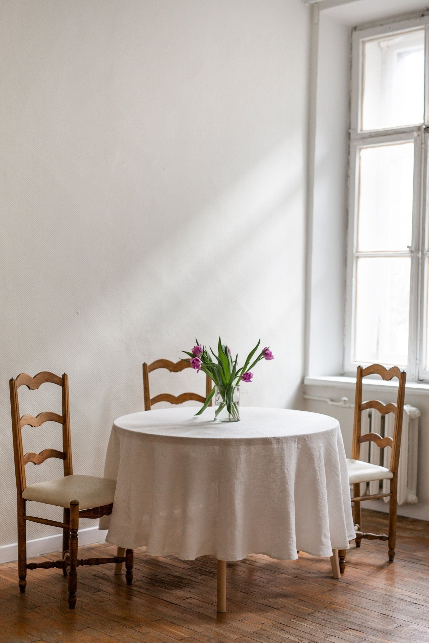 Round linen tablecloth - Linanden