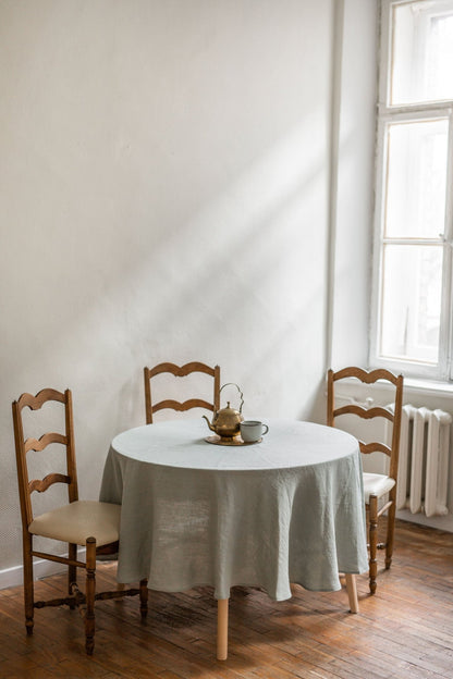 Round linen tablecloth - Linanden