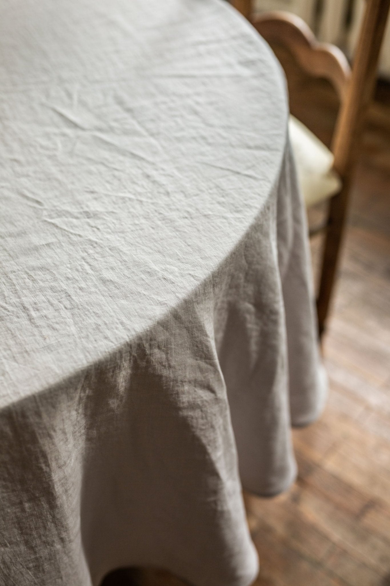 Round linen tablecloth - Linanden