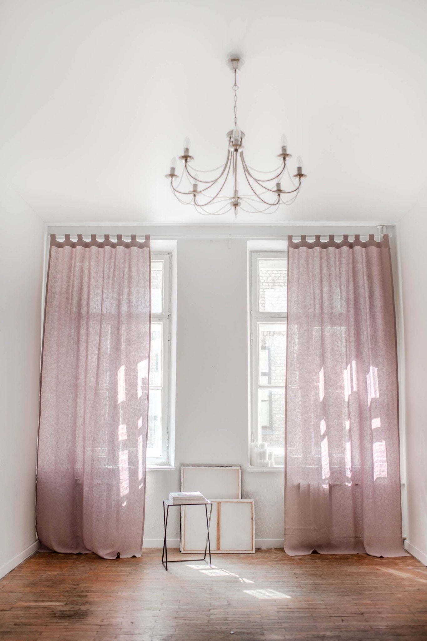 Tab top linen curtain - Linanden