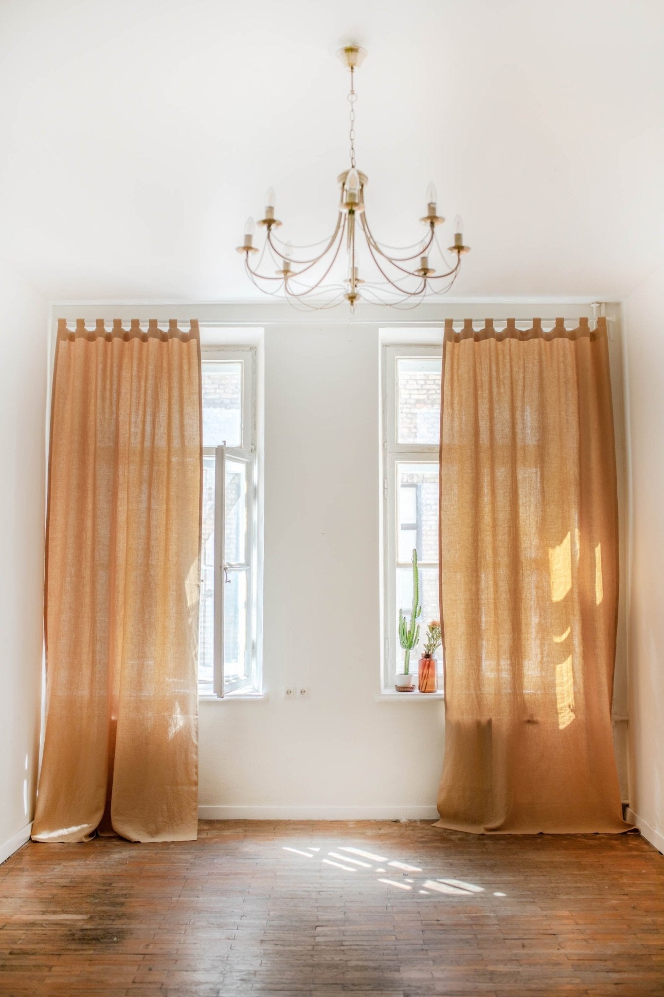 Tab top linen curtain - Linanden