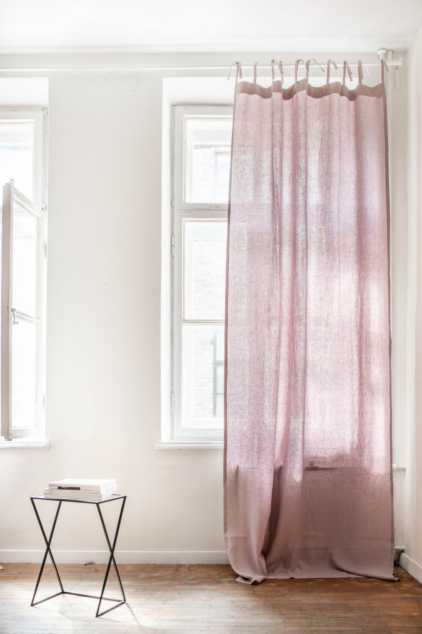 Tie top linen curtain - Linanden