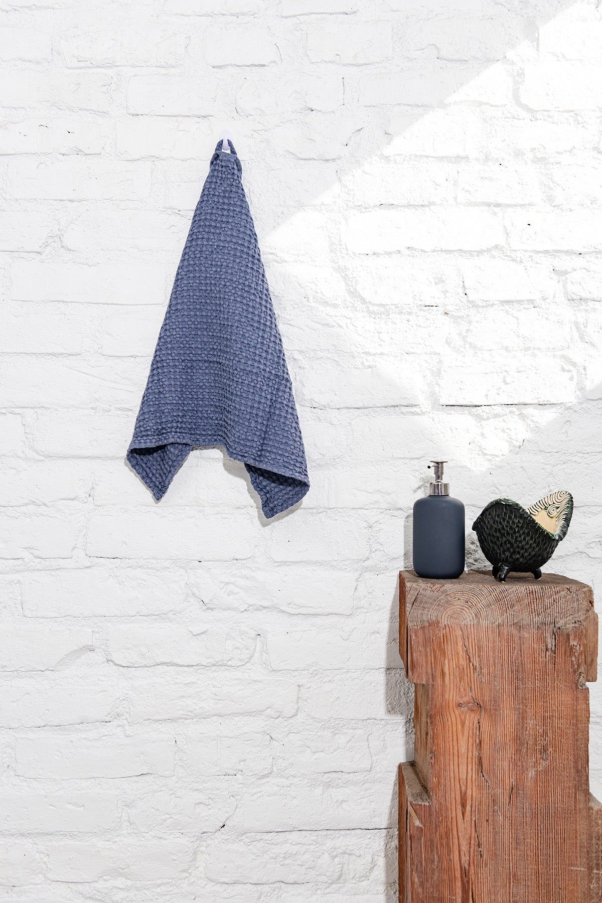 Waffle linen hand towel - Linanden