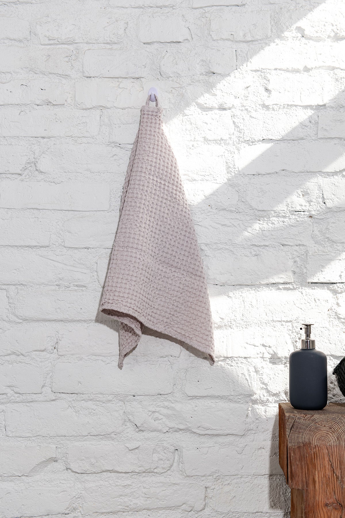 Waffle linen hand towel - Linanden